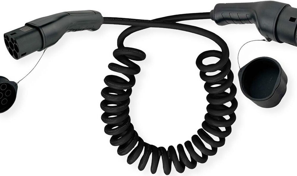 ROLINE EV-Ladekabel Spirale Typ2 3-Ph. 16A 11kW 5m (19.08.0045)