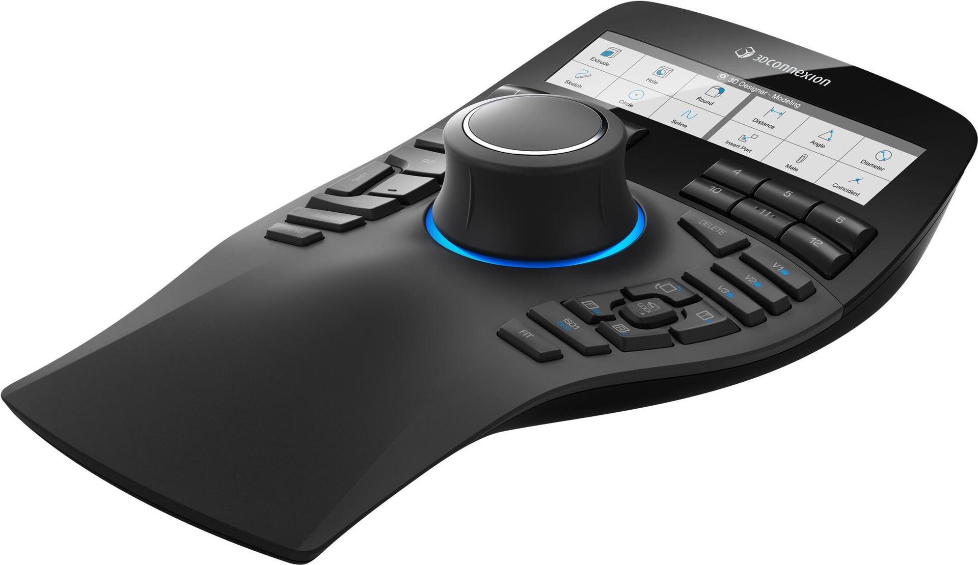 3Dconnexion SpaceMouse Enterprise Kit 2 - 3D-Maus - ergonomisch - rechts- und linkshändig - 31 Tasten - kabelgebunden (3DX-700135)