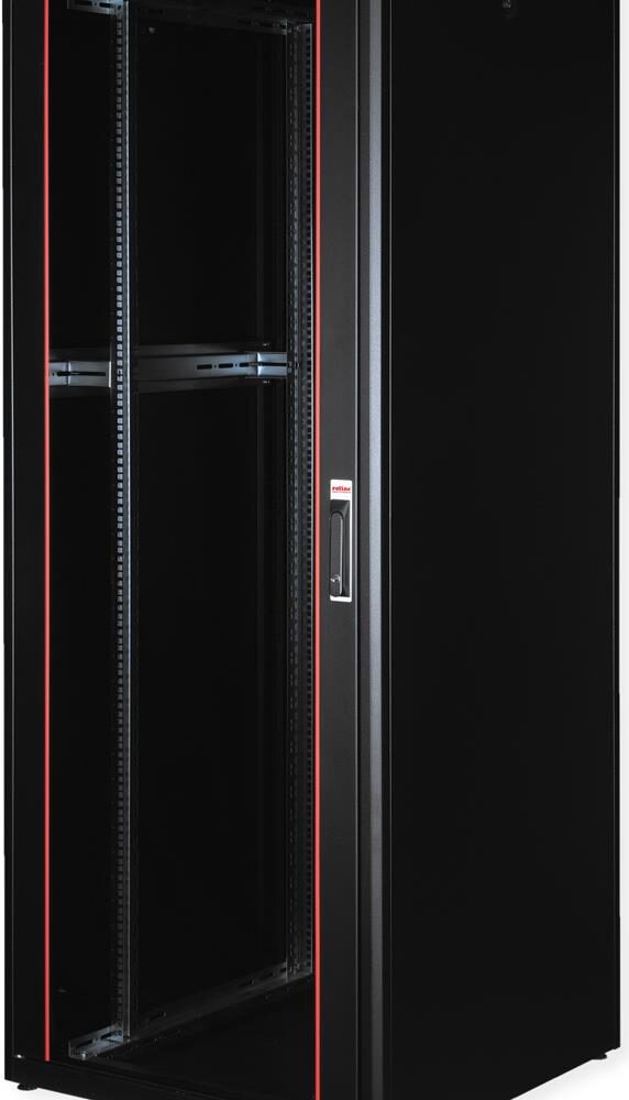 ROLINE 19 Zoll Netzwerkschrank Basic 42H 800x800 BxT Glastür schwarz (26.21.0216)