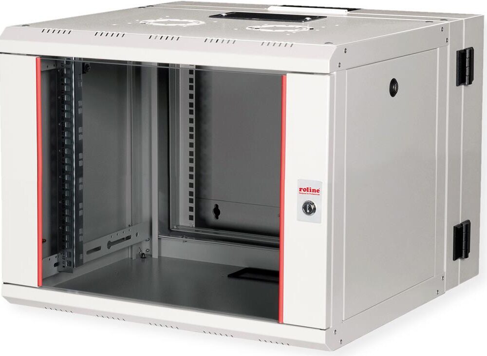 ROLINE 19 Zoll Wandgehäuse Pro 7 HE 600x600 BxT zweiteilig schwenkbar grau - Wandgehäuse (26.21.0010)