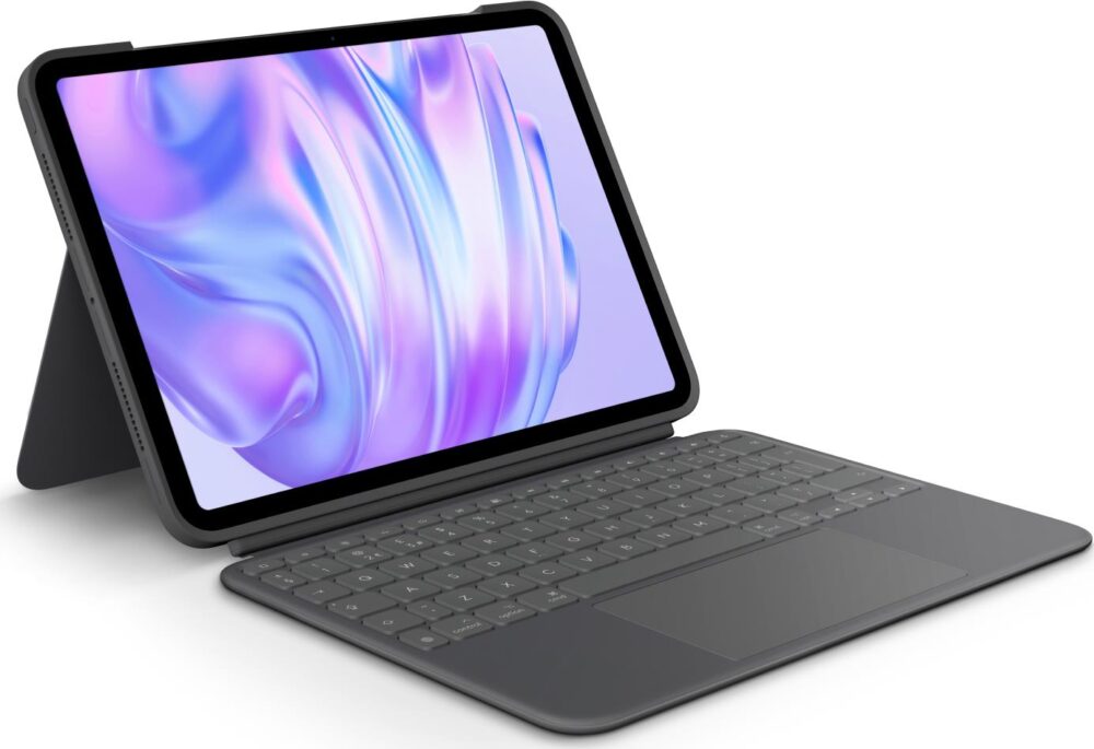 Logitech Combo Touch - Tastatur und Foliohülle - mit Trackpad - hinterleuchtet - Apple Smart connector - QWERTY - GB - Graphite - für Apple 11-inch iPad Pro M4 Wi-Fi, M4 Wi-Fi + Cellular (920-012777)
