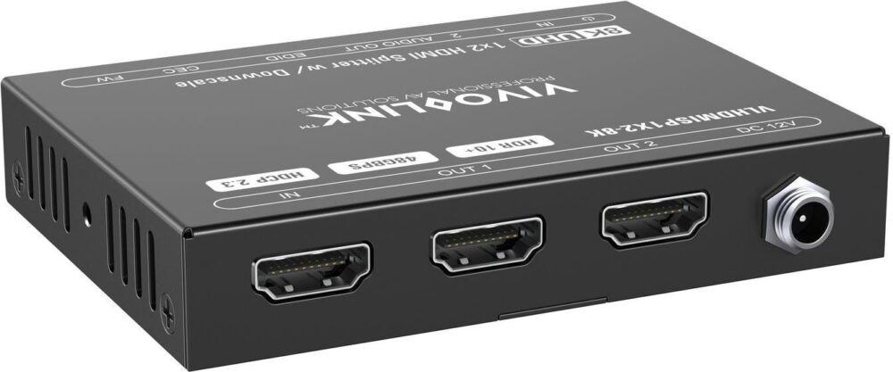VivoLink HDMI splitter 1x2 8Ka60Hz (VLHDMISP1X2-8K)