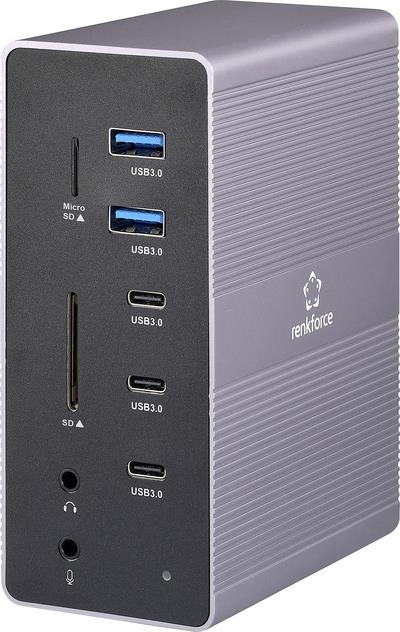 Renkforce USB-C Dockingstation RF-DKS-910 Passend für Marke Dockingstations Universal (RF-6748348)