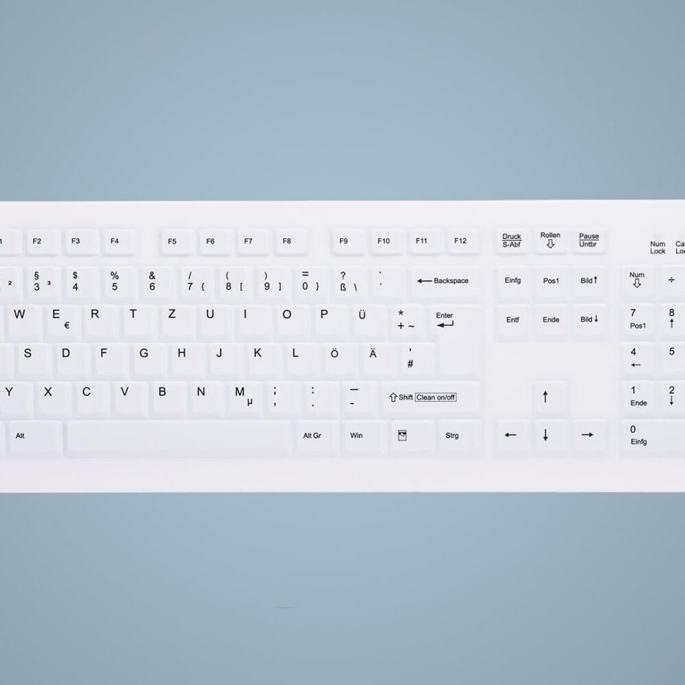 Active Key AK-C8100FA-UVS-W/GE Tastatur USB QWERTY UK Englisch Weiß (AK-C8100FA-UVS-W/GE)