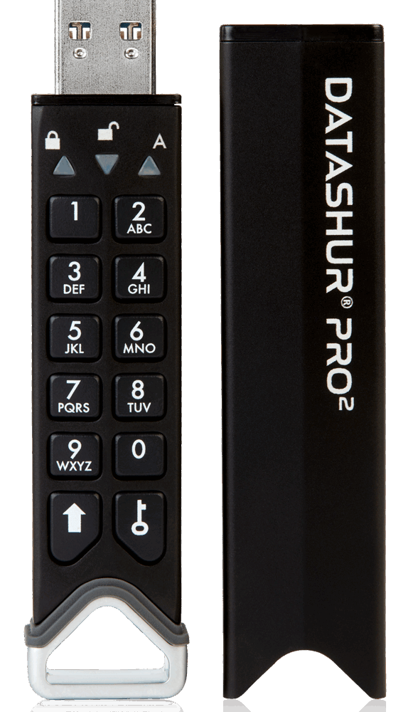 iStorage datAshur PRO2 USB-Stick 256 GB USB Typ-A 3.1 (3.1 Gen 1) Schwarz (IS-FL-DP2-256-256)