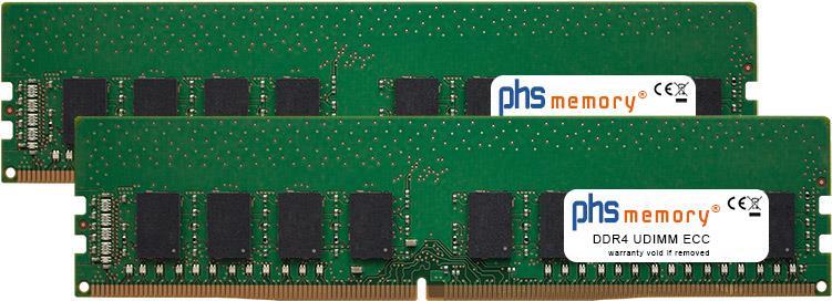 PHS-memory 32GB (2x16GB) Kit RAM Speicher für Supermicro X11SSM DDR4 UDIMM ECC 2133MHz (SP152394)