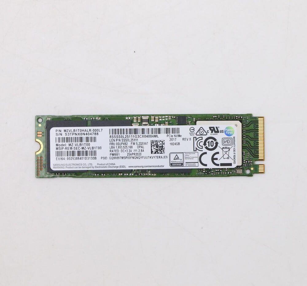 Lenovo SSD M.2 2280 PCIe NVMe (00UP492)