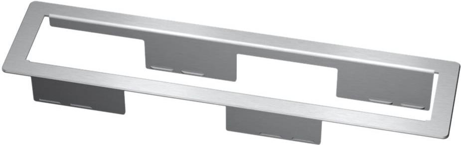 Kindermann 6-fold with facet - Rahmen für Anschlüsse - Tisch montierbar - eloxiertes Aluminium (7449000023)