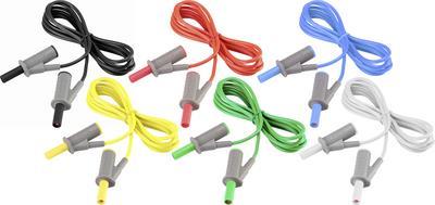 VOLTCRAFT MSB-501 Messleitungs-Set [Lamellenstecker 4 mm - Lamellenstecker 4 mm] 2.00 m (MSB-501-2)