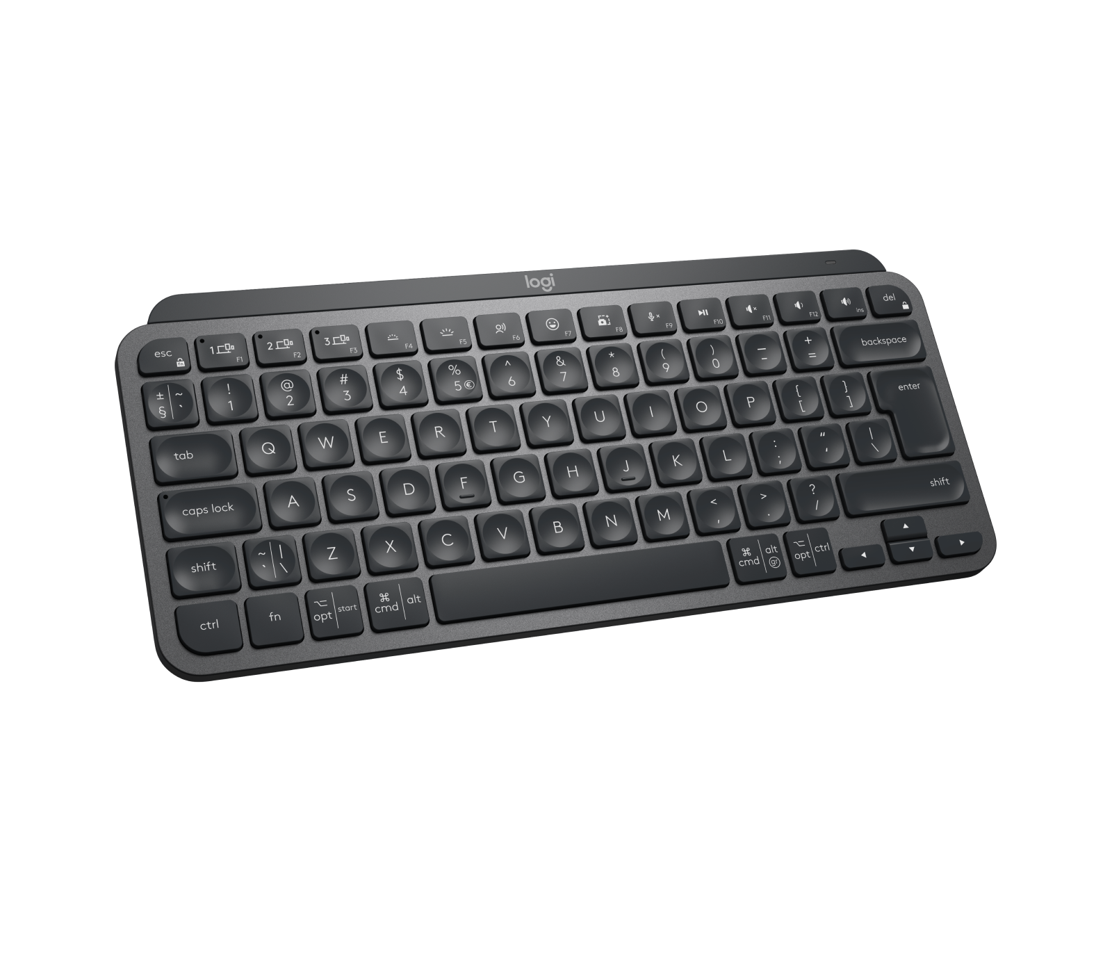 Logitech MX Keys Mini for Business - Tastatur - hinterleuchtet - kabellos - Bluetooth LE - QWERTY - International Englisch - Graphite