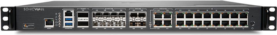 SonicWall NSsp 10700 - Sicherheitsgerät - 5GbE, 2,5GbE, 40GbE, 100GbE, 25GbE - 1U - Rack-montierbar (02-SSC-8397)