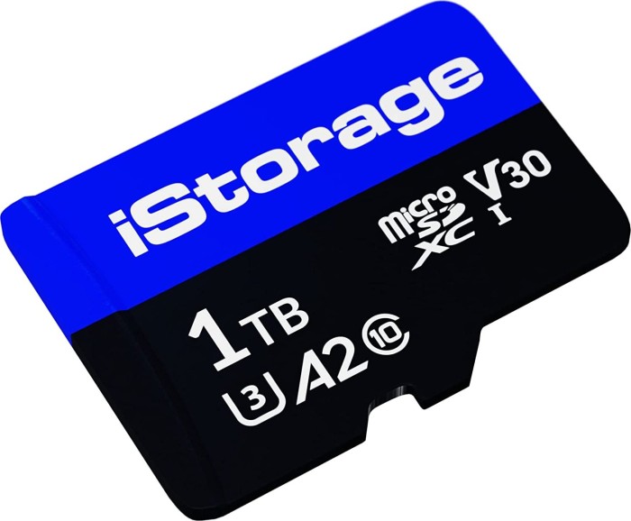 iStorage - Flash-Speicherkarte - 1 TB - A2 / Video Class V30 / UHS-I U3 / Class10 - microSDXC