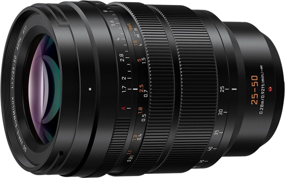 Panasonic LEICA DG VARIO-SUMMILUX 25-50mm / F1.7 ASPH. - Telezoom-Objektiv - 16/11 - 25 - 50 mm - Micro Four Thirds (MFT) - Autofokus (H-X2550E)