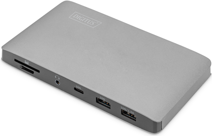 DIGITUS - Dockingstation - USB-C 3.1 Gen 1 / Thunderbolt 3 - 2 x DP - GigE - 120 Watt