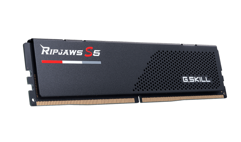 G.Skill Ripjaws S5 - DDR5 - Kit - 64 GB: 2 x 32 GB - DIMM 288-PIN Low Profile - 6000 MHz / PC5-48000 - CL30 - 1.4 V - ungepuffert - non-ECC - mattschwarz