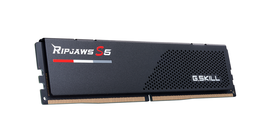 G.Skill Ripjaws S5 - DDR5 - Kit - 64 GB: 2 x 32 GB - DIMM 288-PIN Low Profile - 6000 MHz / PC5-48000 - CL30 - 1.4 V - ungepuffert - non-ECC - mattschwarz