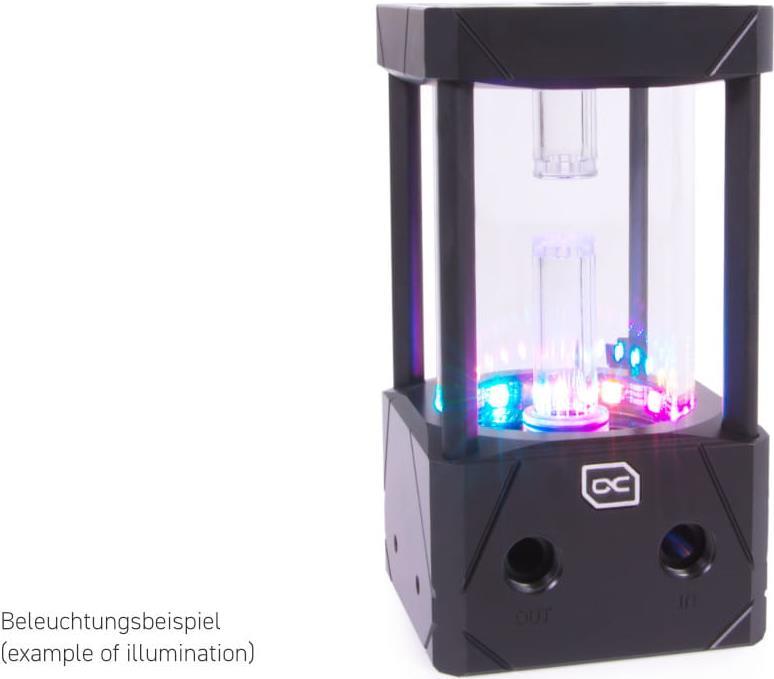 Alphacool Eisbecher Aurora D5 Acetal/Glas - 150mm inkl. Alphacool VPP Apex (13327)
