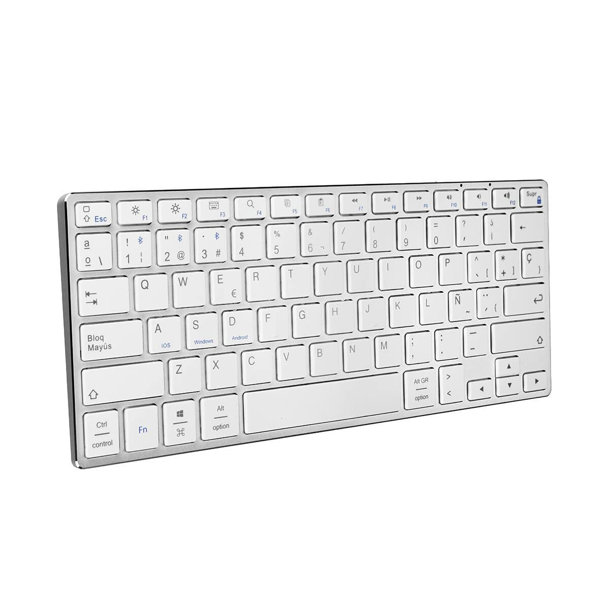 Tastiera Wireless Subblim SUB-KB-3ADC200 Argentato Qwerty in Spagnolo