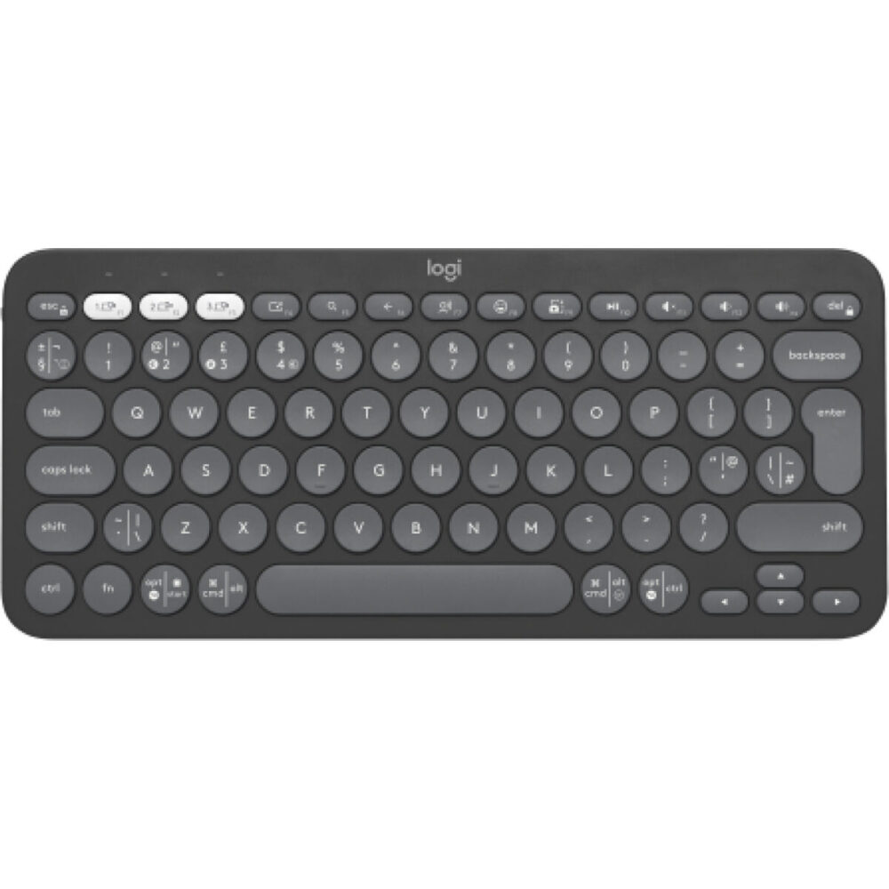 Tastiera Wireless Logitech 920-011843 Grafite Qwerty in Spagnolo QWERTY