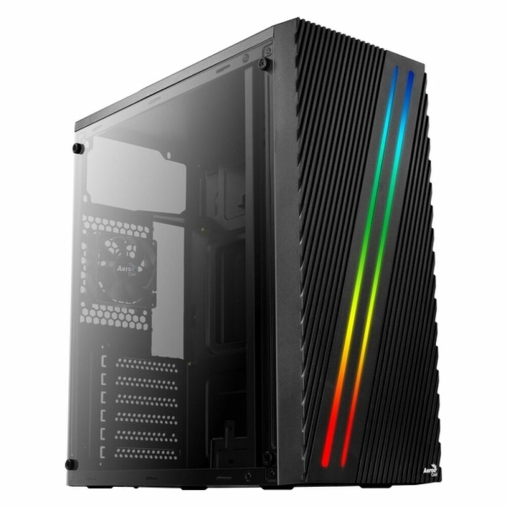 Case computer desktop ATX Aerocool Streak RGB USB 3.0 Nero