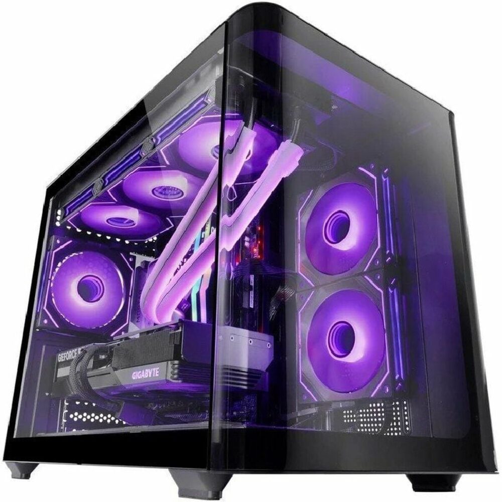 Case computer desktop ATX Mars Gaming MCFUSIONM Nero