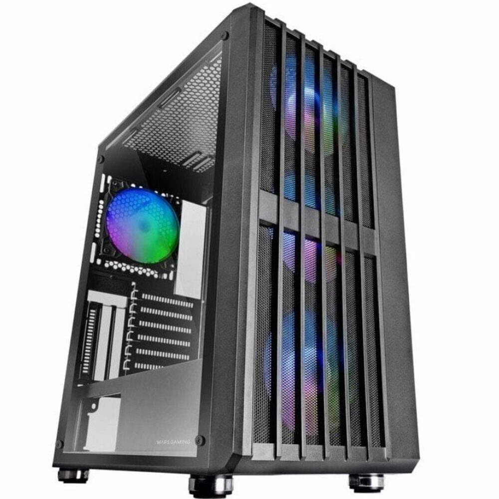 Case computer desktop ATX Mars Gaming MCVAULT Nero