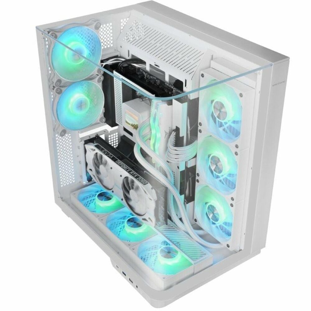 Case computer desktop ATX Mars Gaming MCINFINIOW Bianco