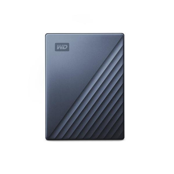 Western Digital WDBFTM0040BBL-WESN disco rigido esterno 4 TB USB tipo-C 3.2 Gen 1 [3.1 Gen 1] Nero, Blu (WD My Passport Ultra 4TB Blue - **New Retail** - Warranty: 12M)