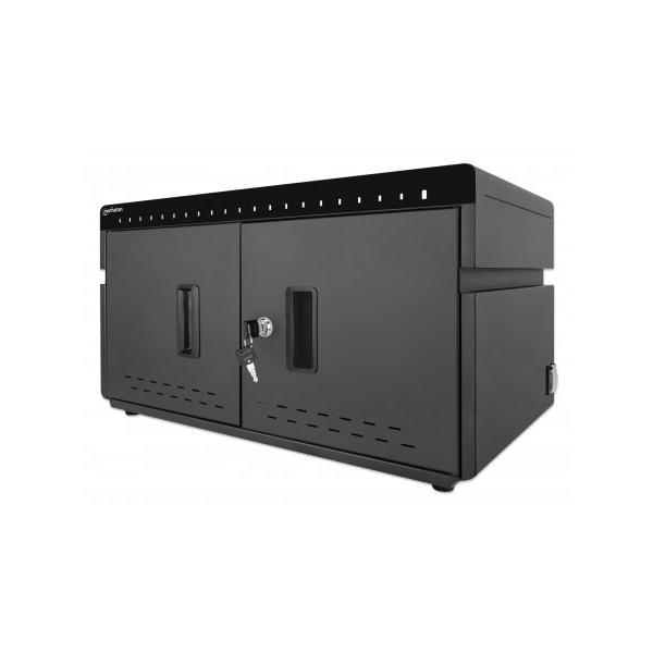 Manhattan 715959 portable device management cart& cabinet Armadio per la gestione dei dispositivi portatili Nero (CHARGING CABINET [X20] - 360W-USB-C PORTS 3A/18W PER PORT)