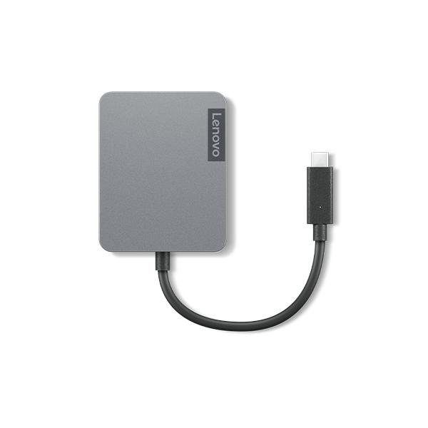Lenovo 4X91A30366 replicatore di porte e docking station per laptop Cablato USB 2.0 Type-C Grigio (USB-C Travel Hub Gen 2 - 4X91A30366, USB 2.0 Type-C, - HDMI, RJ-45, USB Type-C, VGA, Grey, 4K Ultra HD, CE, CB,FCC, EAC, VCCI, KCC, - Warranty: 12M)