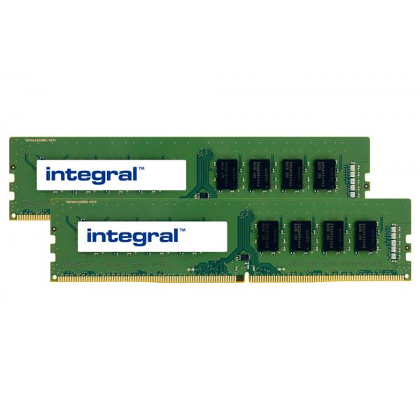 Integral 3EL55AV-IN memoria 32 GB 2 x 16 GB DDR4 2666 MHz (32GB [2X16GB] PC RAM MODULE KIT DDR4 2666MHZ PC4-21300 UNBUFFERED NON-ECC DIMM 1.2V 1GX8 CL19 INTEGRAL)