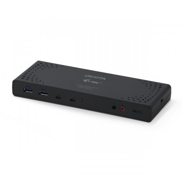 DICOTA D31952-UK replicatore di porte e docking station per laptop Cablato USB tipo-C Nero (USB-C 13-IN-1 DOCKING STATION - 5K HDMI/DP PD 65W UK)