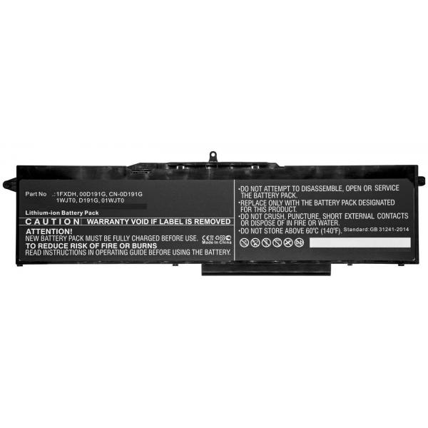 CoreParts MBXDE-BA0202 ricambio per laptop Batteria (Laptop Battery for Dell - 99.33Wh Li-ion 11.55V 8600mAh - Black - Warranty: 12M)