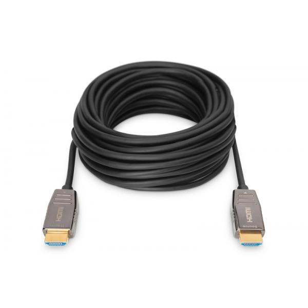 Digitus Cavo in fibra ottica ibrido HDMI AOC, UHD 8K, 15 m (HDMI AOC HYBRID FIBER OPTIC CA - TYPE A M/M 15M UHD 8K60HZ GOLD)