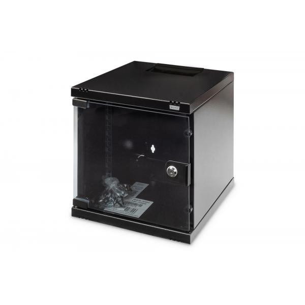 Digitus Alloggiamento a parete 254 mm [10] - 312x300 mm [LxP] (254MM/10IN 6U WALL MOUNTING CAB - 330X312X300 MM BLACK [RAL 9005])