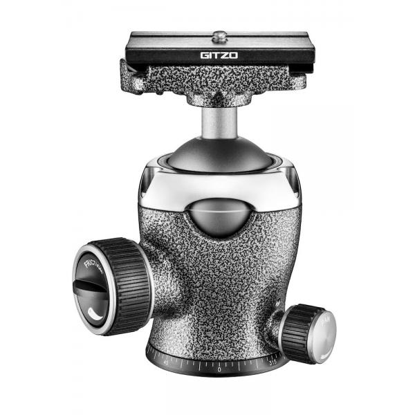 Gitzo GH3382QD testa per treppiede Nero, Metallico Alluminio 1/4 Palla [forma] (Ballhead Center GH3382QD)