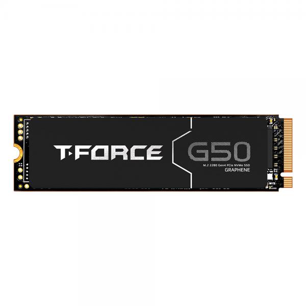 Team 2TB T-Force G50 M.2 NVMe Gen4 SSD, M.2 2280, PCIe4, 3D NAND, R/W 5000/4500 MB/s, Graphene Heatsink