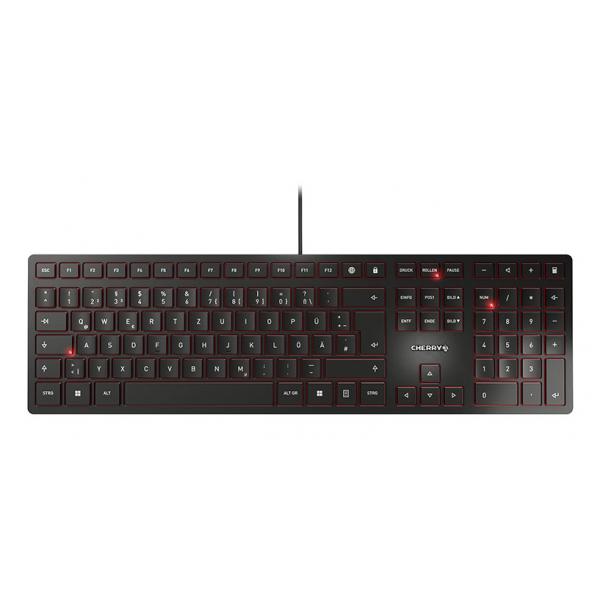 CHERRY KC 6000 Slim tastiera USB QWERTZ Tedesco Nero