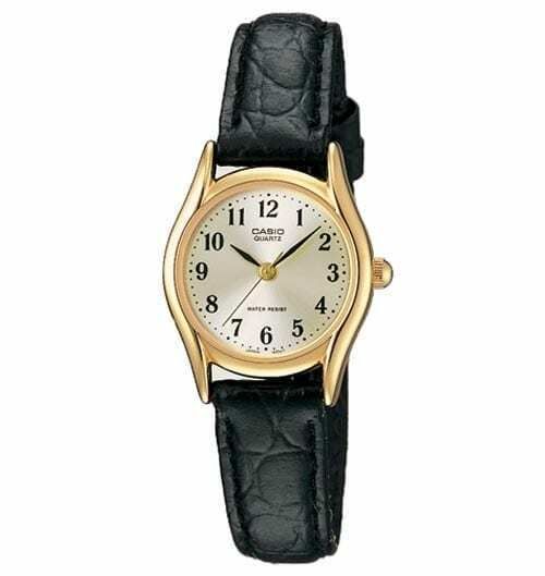 CASIO COLLECTION Mod. ONLY TIME. LEATHER - GOLD