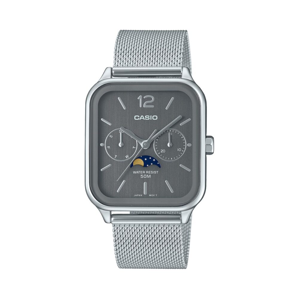 CASIO COLLECTION Mod. MOONPHASES - GREY MESH