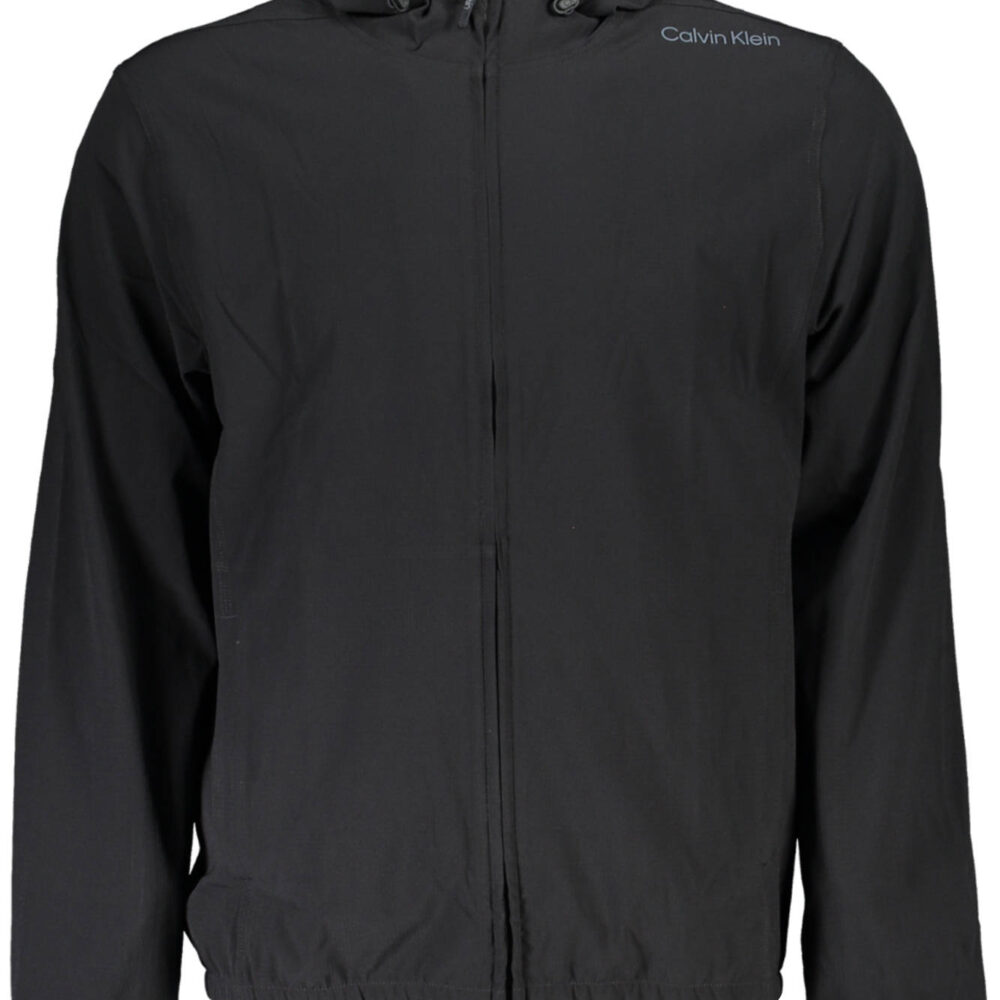 CALVIN KLEIN FELPA CON ZIP UOMO NERO