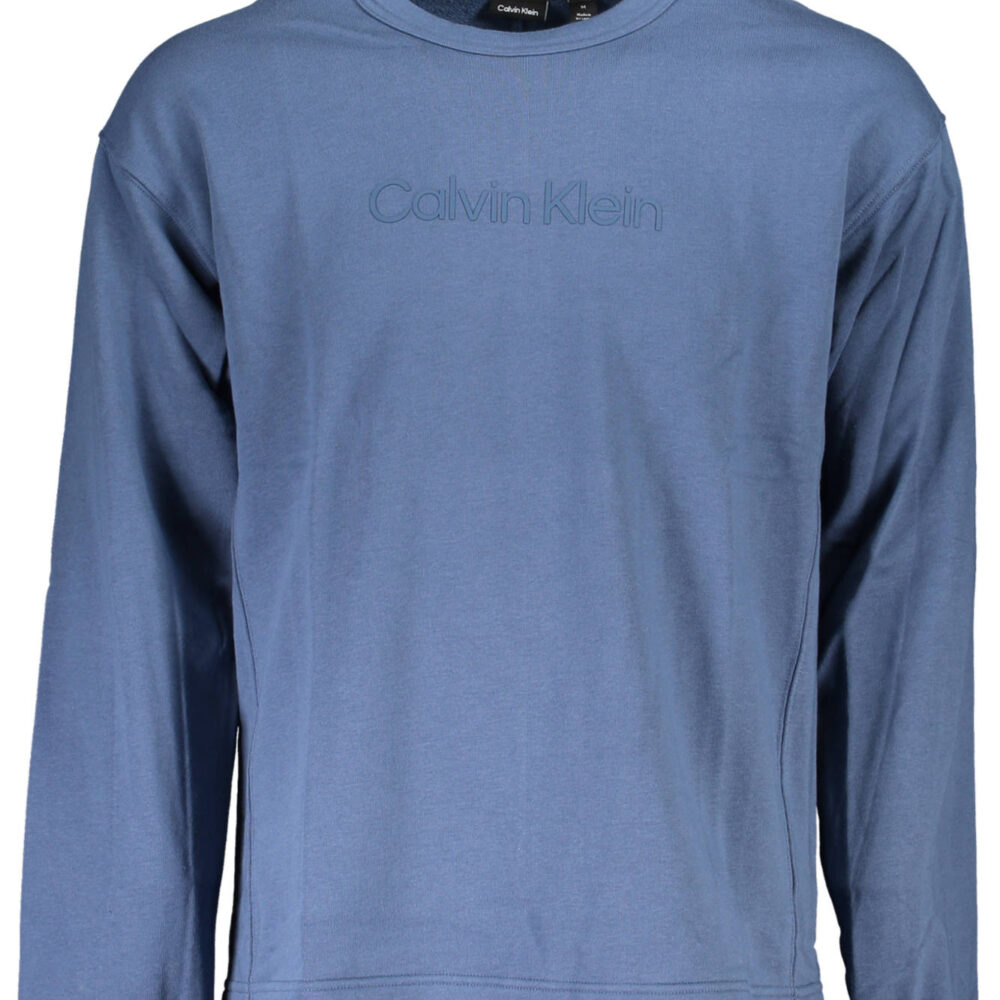 CALVIN KLEIN FELPA SENZA ZIP UOMO BLU