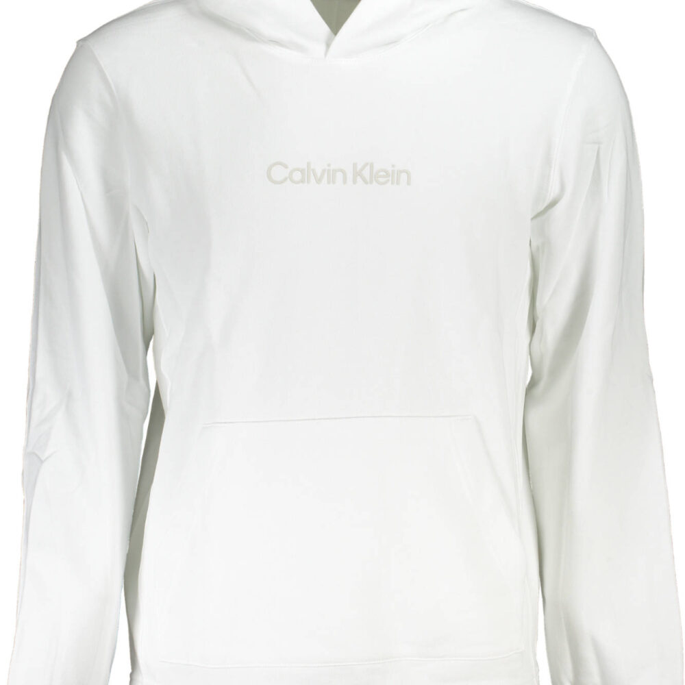 CALVIN KLEIN FELPA SENZA ZIP UOMO BIANCO