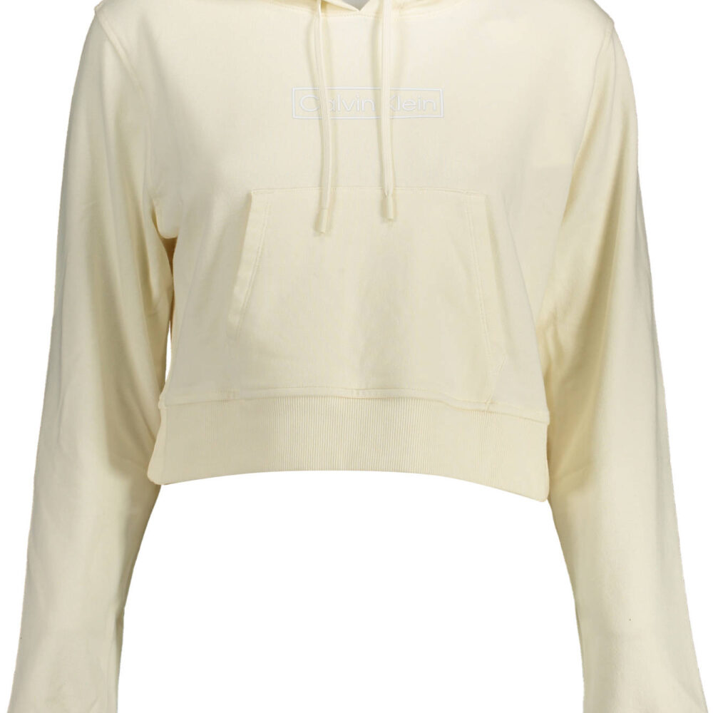 CALVIN KLEIN FELPA SENZA ZIP DONNA BIANCO