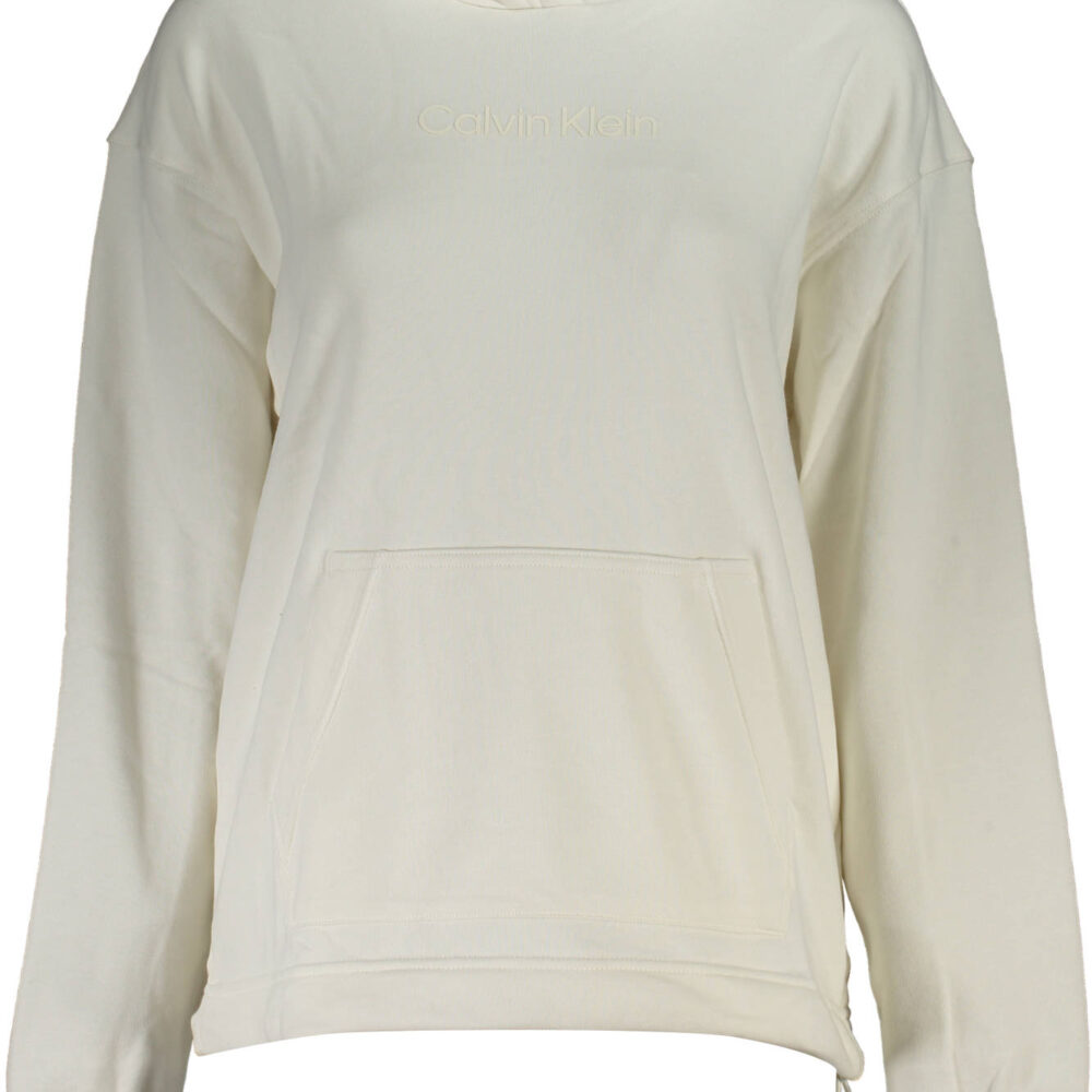 CALVIN KLEIN FELPA SENZA ZIP DONNA BIANCO