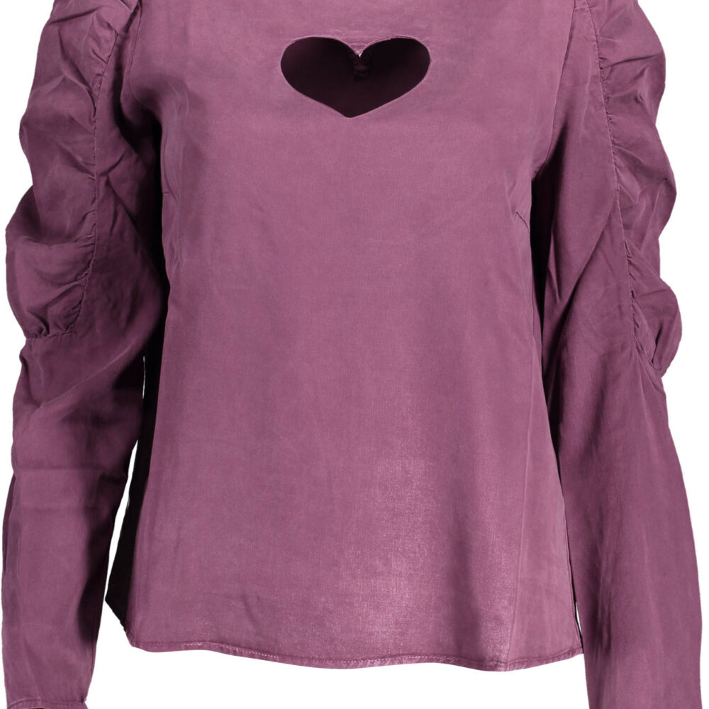 DESIGUAL CAMICIA MANICHE LUNGHE DONNA VIOLA