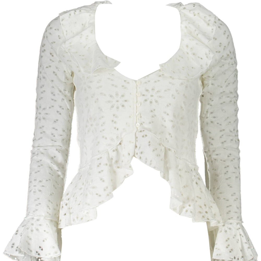 DESIGUAL CAMICIA MANICHE LUNGHE DONNA BIANCO
