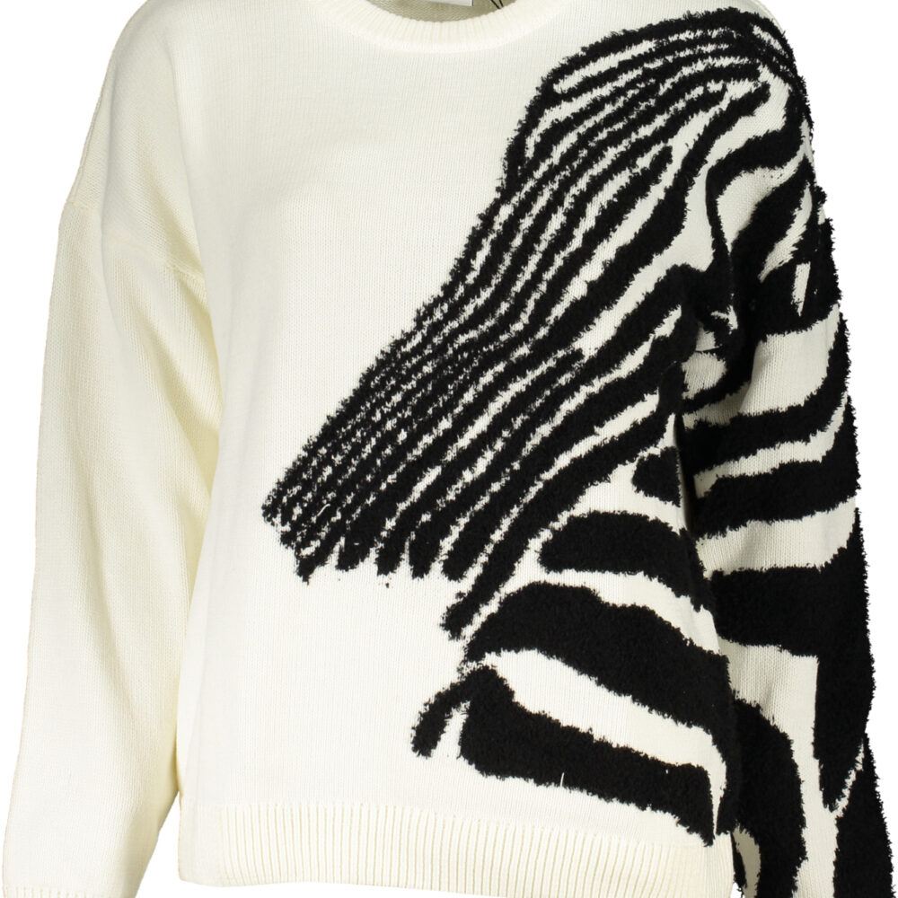 DESIGUAL MAGLIA DONNA BIANCO