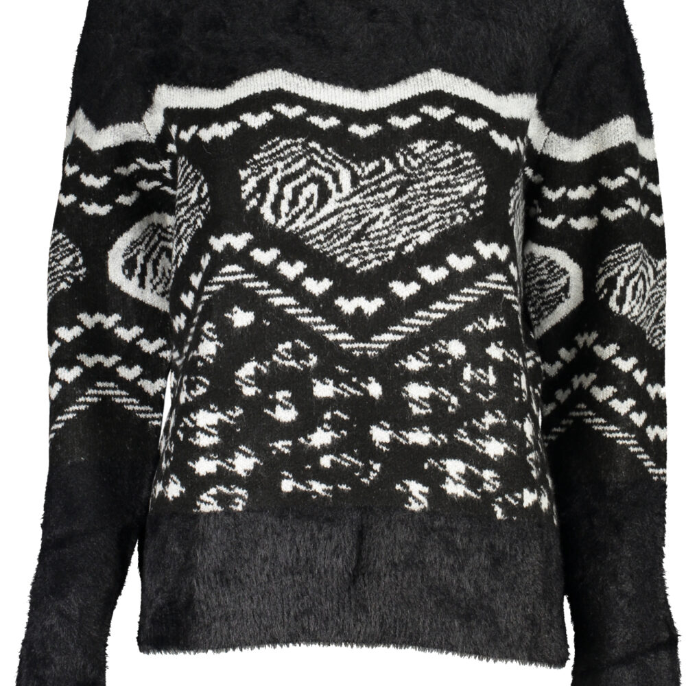DESIGUAL MAGLIONE DONNA NERO