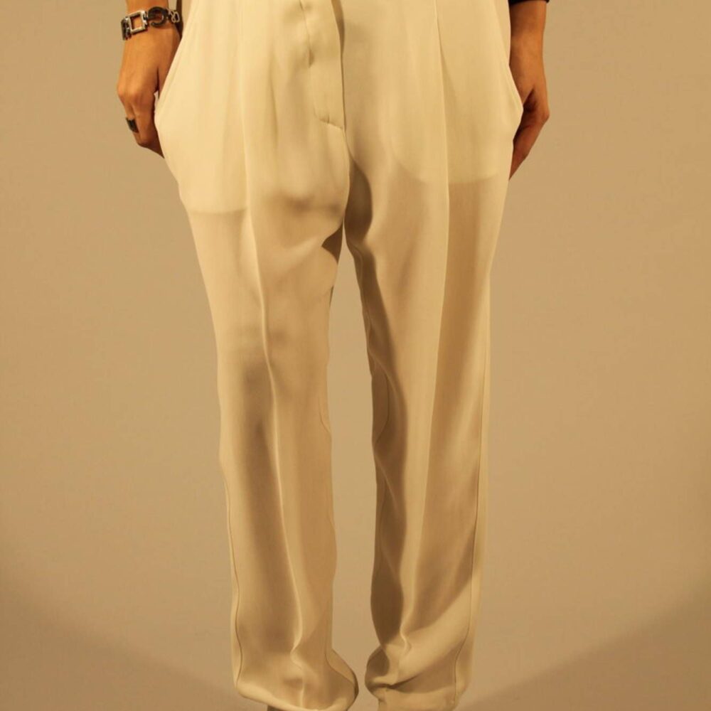 PATRIZIA PEPE PANTALONE DONNA BIANCO